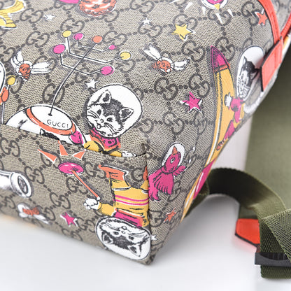 Gucci GG Supreme Monogram Space Cats Childrens Backpack 10 of 10