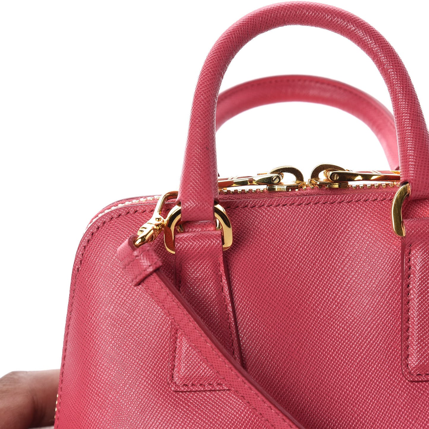 Saffiano Lux Mini Promenade Tote Peonia