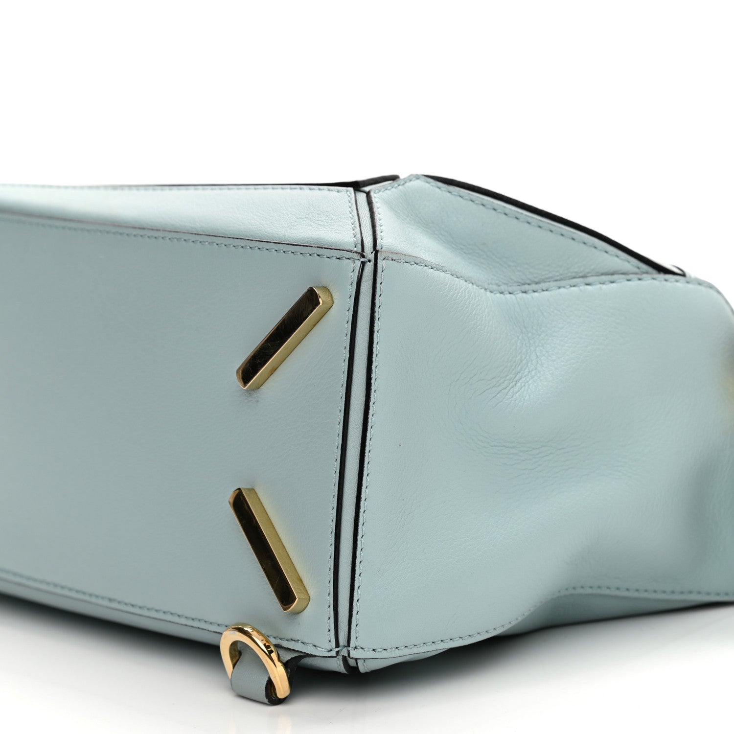 Loewe Calfskin Small Puzzle Bag Aqua 9 of 9