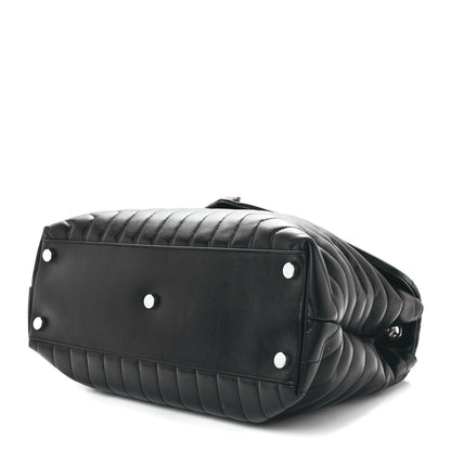 Saint Laurent Calfskin Y Quilted Monogram Large Loulou Chain Satchel Black 11 of 13