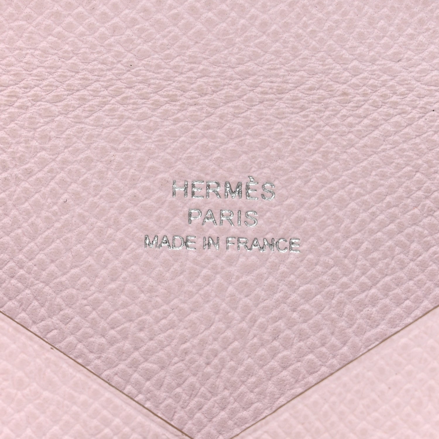 Hermes Epsom Calvi Card Case Mauve Pale 6 of 7