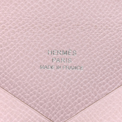 Hermes Epsom Calvi Card Case Mauve Pale 6 of 7