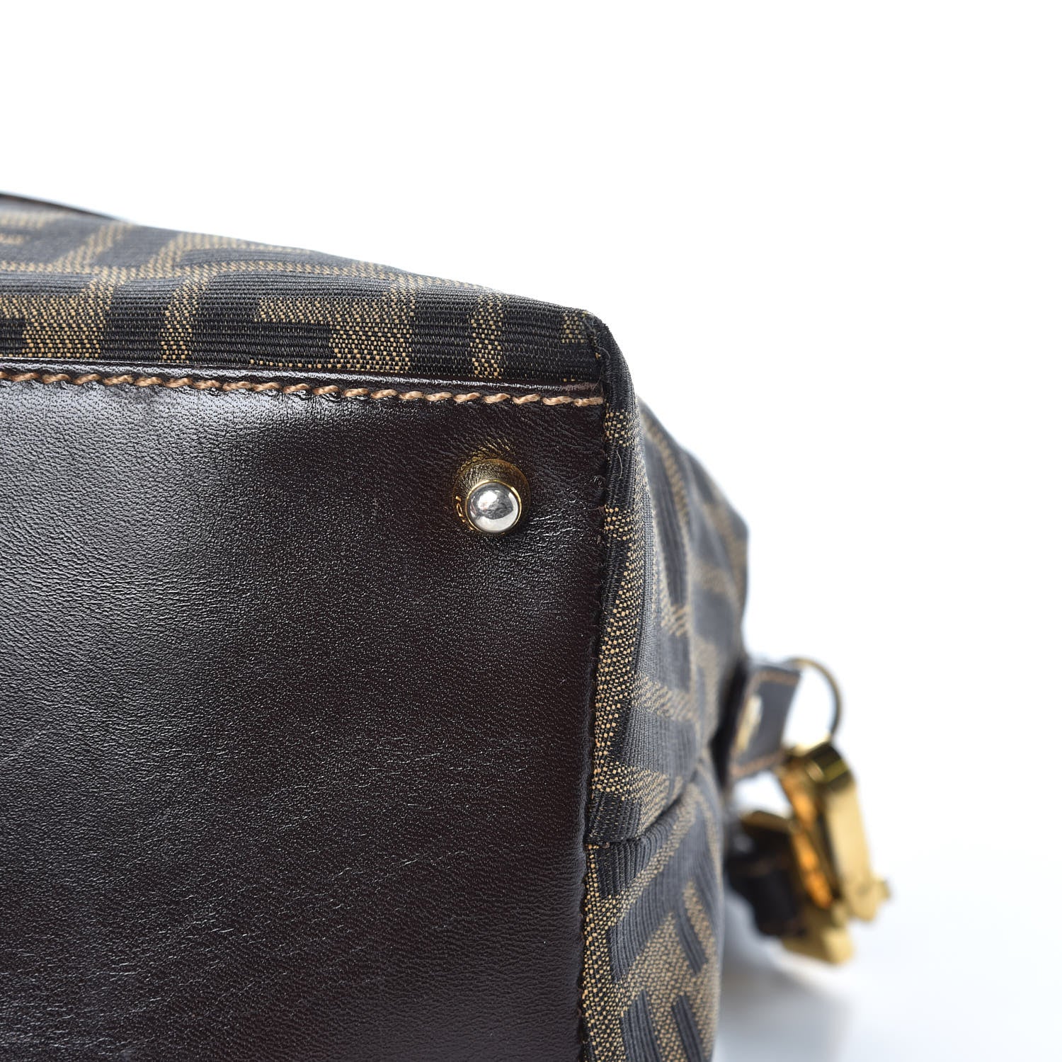 Fendi Zucca Tote Tobacco 12 of 15