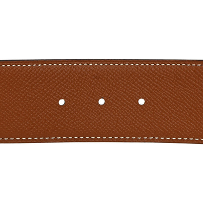 Hermes Tadelakt Epsom 42mm Constance 2 H Belt 105 Black Gold 5 of 5