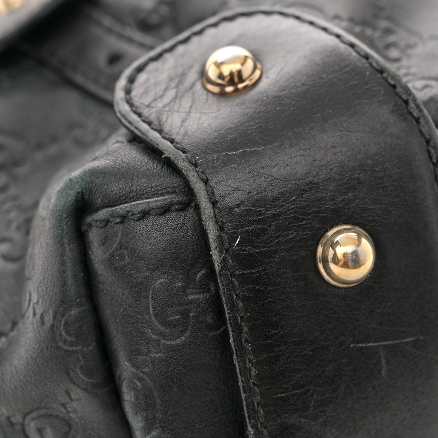 Guccissima Small Pelham Shoulder Bag Black