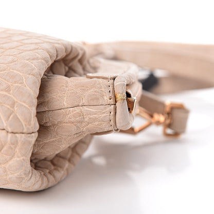Burberry Nubuck Alligator Small Wilburg Clutch Natural Nude 12 of 12
