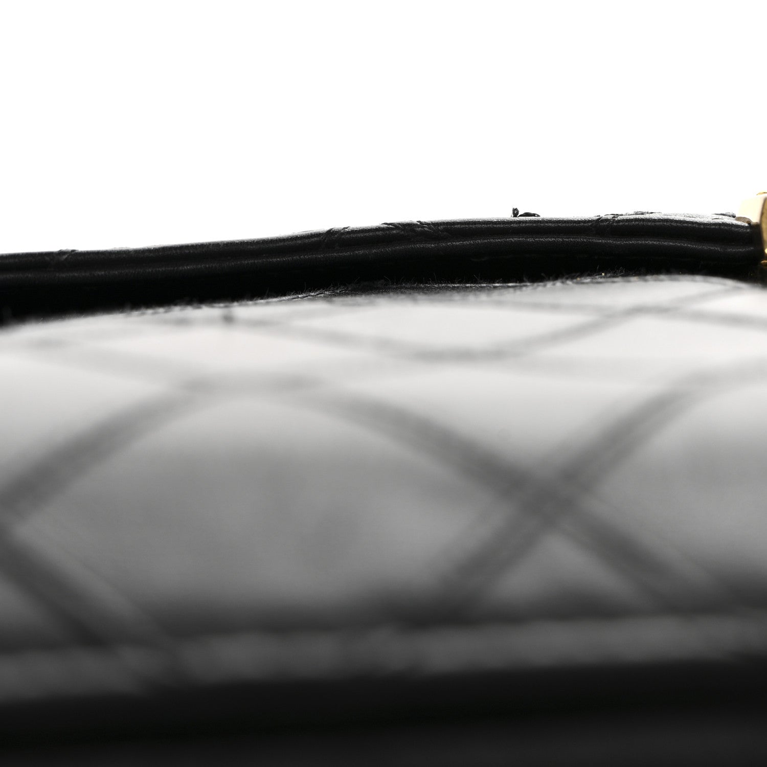 Chanel Lambskin Stitched Briefcase Bag Black 18 of 18