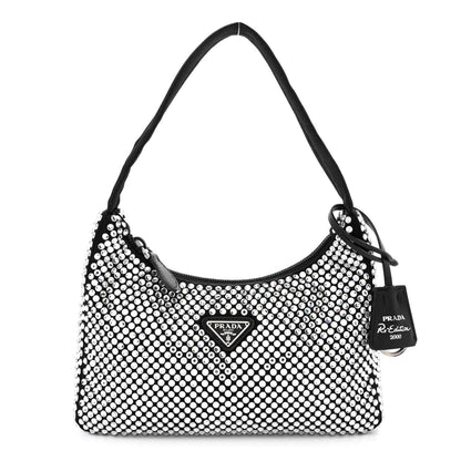 Prada Satin Crystal Mini Re-Edition 2000 Bag Cristal 1 of 10