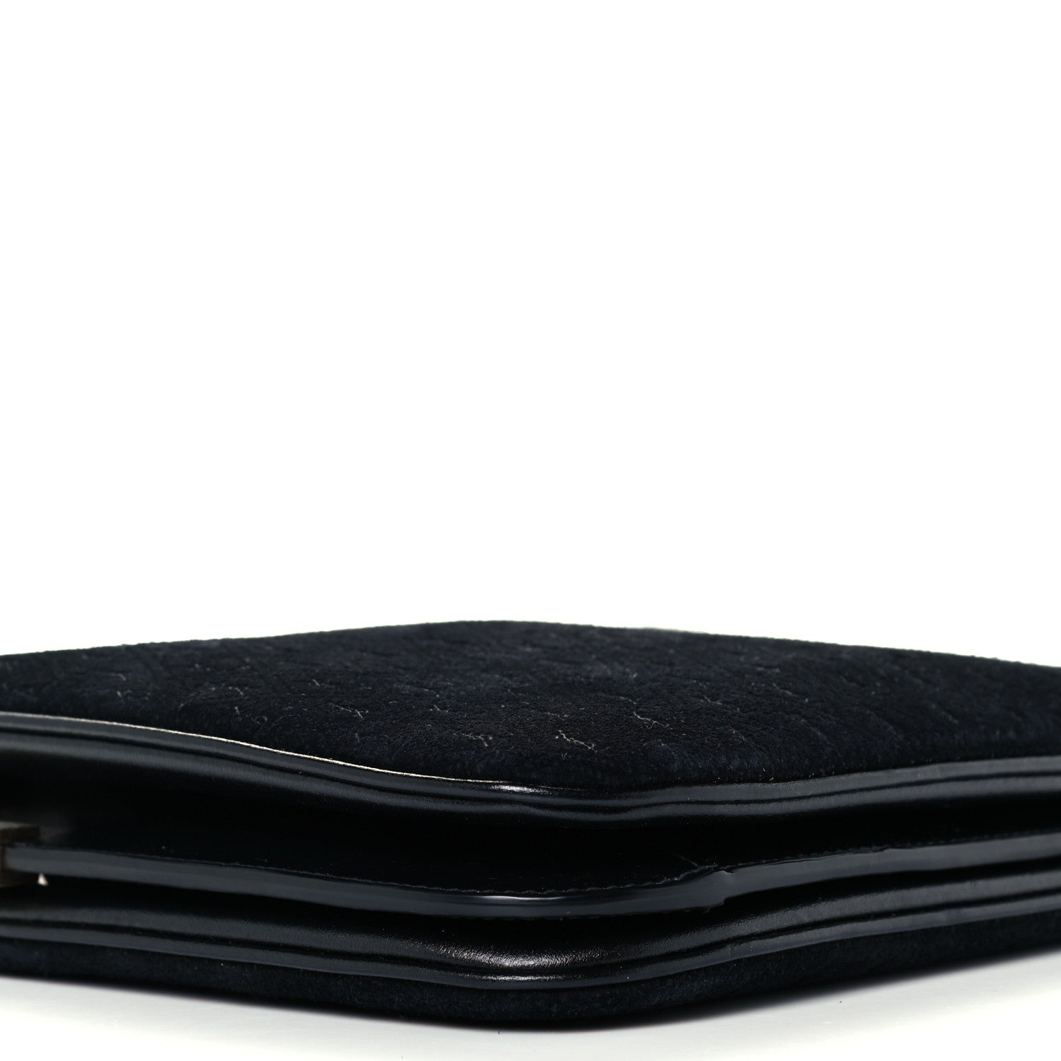 Saint Laurent Suede All-Over Monogram Crossbody Black 9 of 10