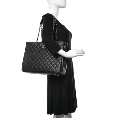 Chanel Caviar Quilted Large Classic Shopping Tote Black 2 of 10