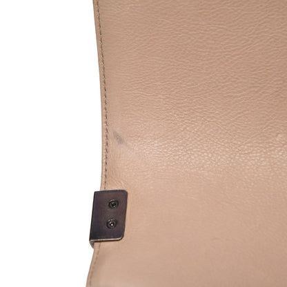 Chanel Calfskin Quilted Double Stitch New Medium Boy Flap Beige 7 of 16