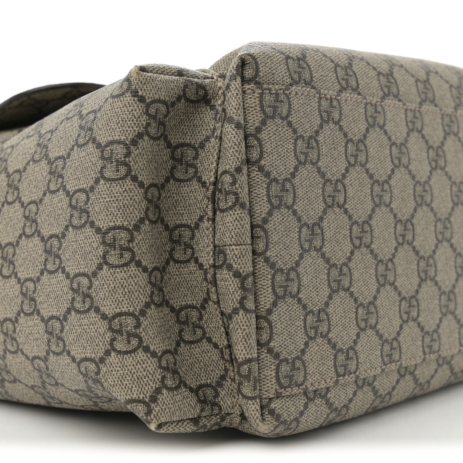 Gucci GG Plus Monogram Messenger Diaper Bag Dark Brown 9 of 11