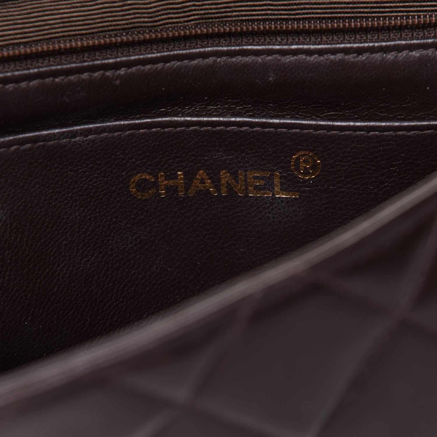 Chanel Lambskin Quilted Small Single Flap Brown 5 of 10