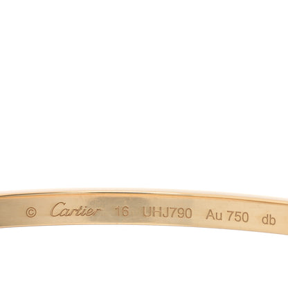 Cartier 18K Yellow Gold Small LOVE Bracelet 16 3 of 6