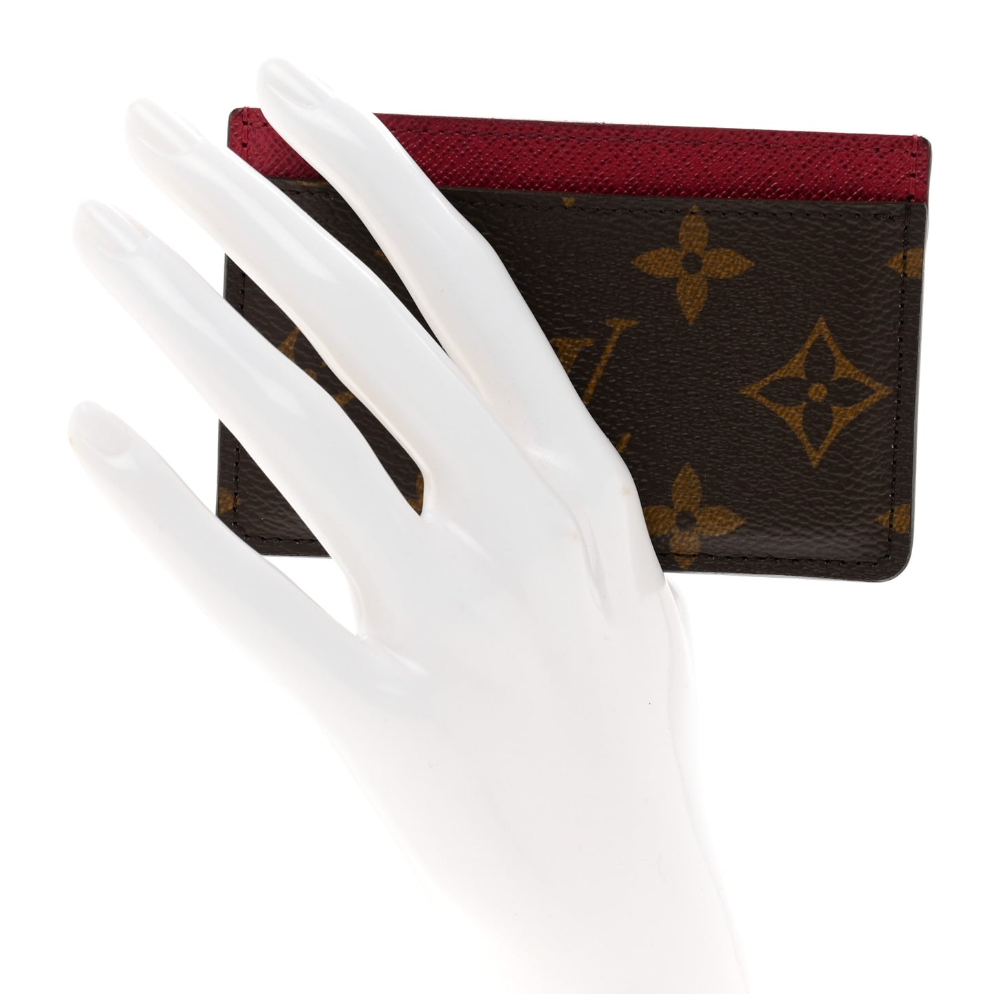 Monogram Card Holder Fuchsia
