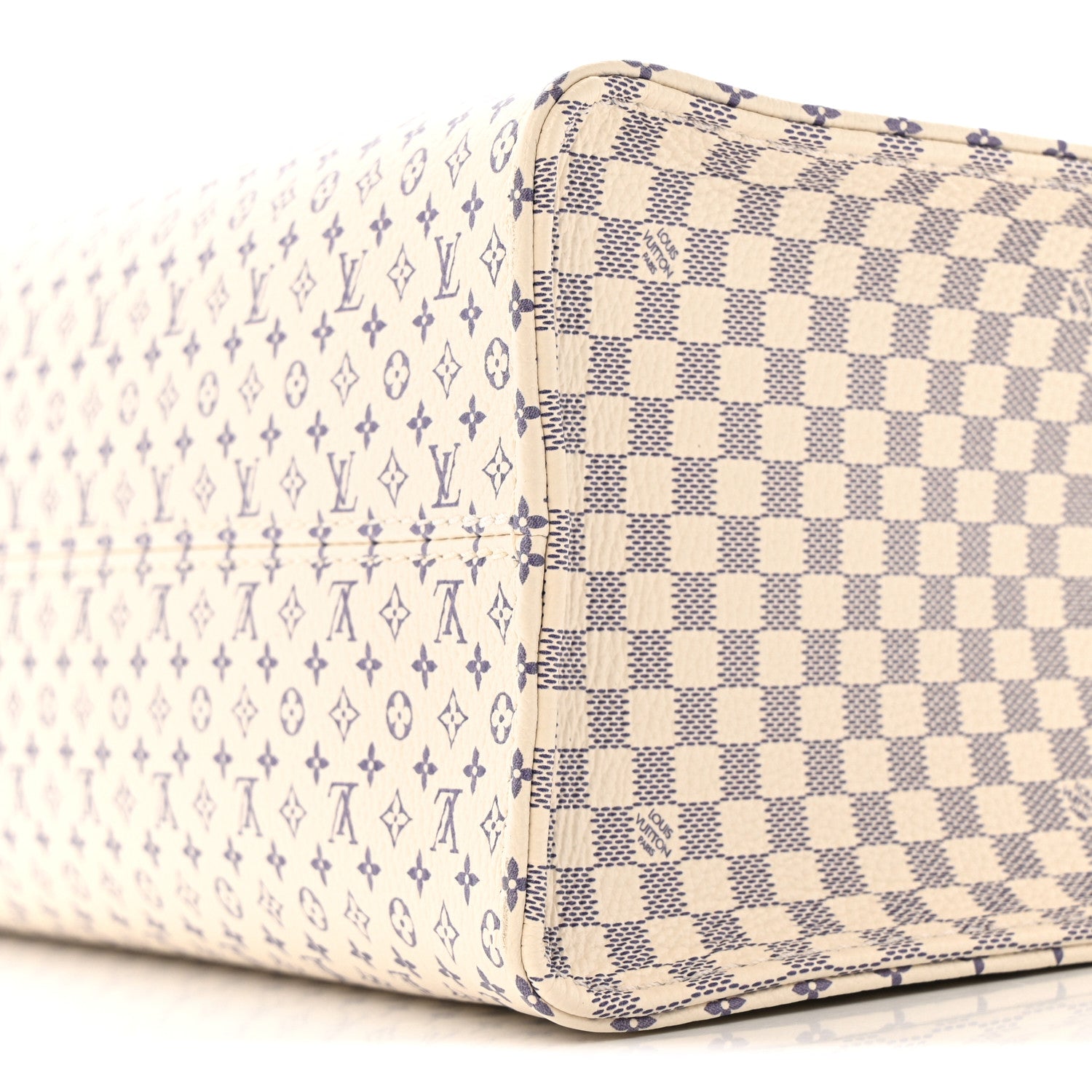 Louis Vuitton Monogram Damier Romance Onthego PM Azure Blue Sand 9 of 10