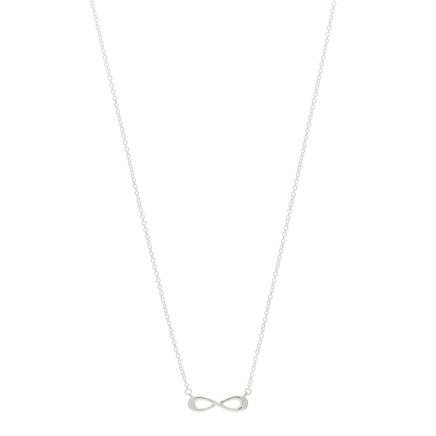 Sterling Silver Mini Infinity Pendant Necklace