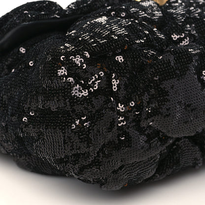 Chanel Sequin Quilted Large Chanel 19 Flap Black 8 of 9