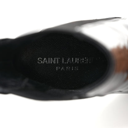 Saint Laurent Patent Opyum Booties 37 Black 7 of 8