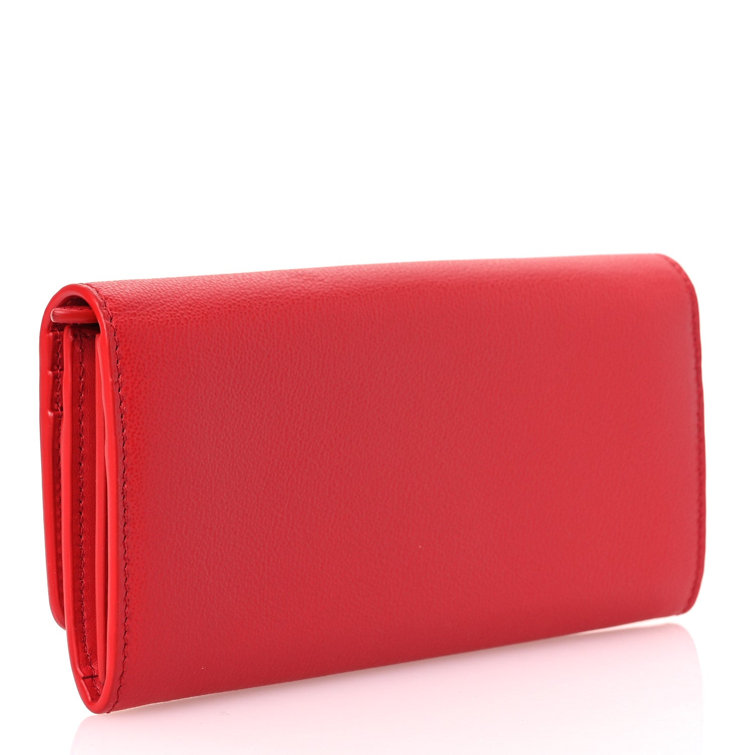 Burberry Grainy Calfskin Logo Henley Wallet  Red 3 of 11