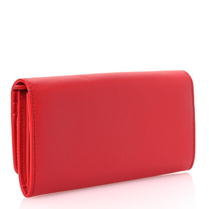 Burberry Grainy Calfskin Logo Henley Wallet  Red 3 of 11