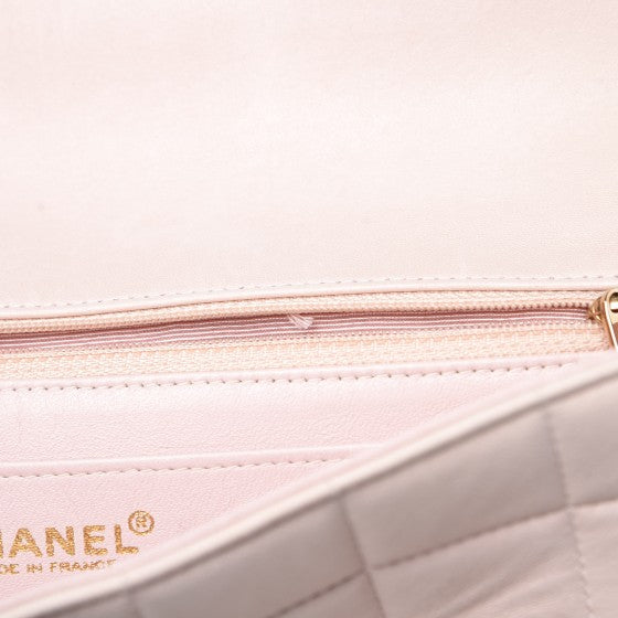 Chanel Lambskin Quilted Crystal Chocolate Bar Charm Flap Light Pink 11 of 12