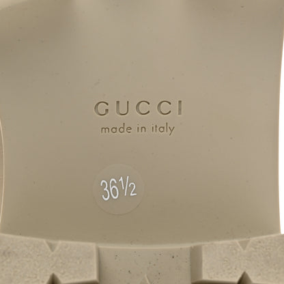 Gucci Nappa Cordovan Lux GG Matelasse Buckled Platform Lug Sole 60mm Loafers 36.5 Milk White 8 of 9