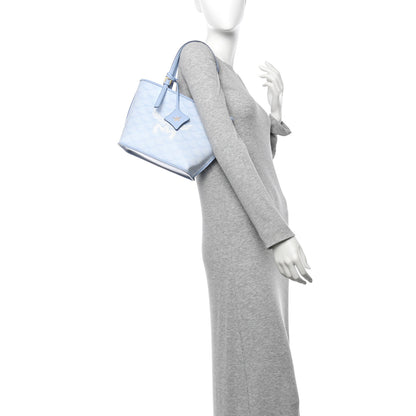 MCM Lauretos Nappa MIni Himmel Shopper Tote Ancient Blue 2 of 9