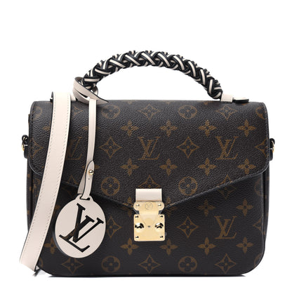 Louis Vuitton Monogram Braided Pochette Metis Creme Beige 2 of 26