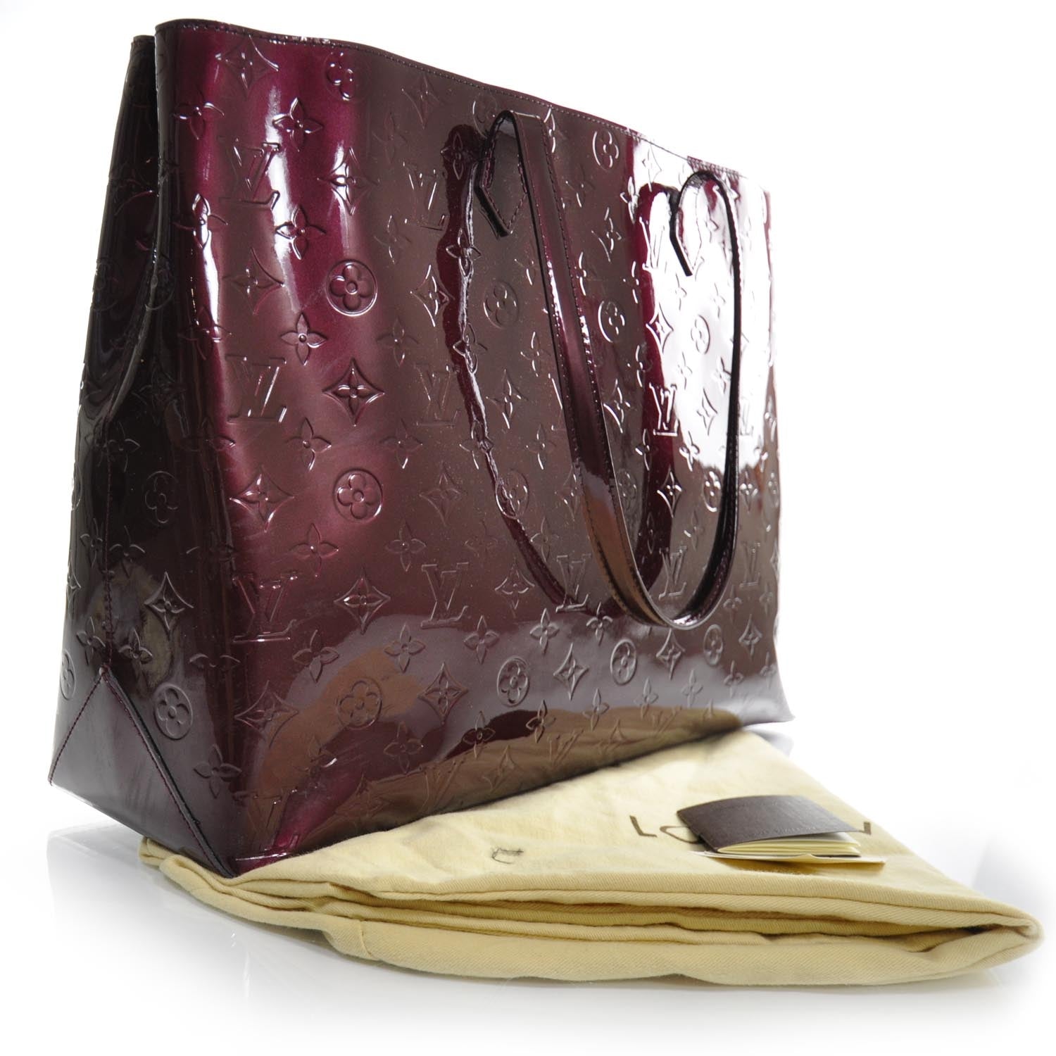 Louis Vuitton Vernis Wilshire GM Rouge Fauviste 2 of 9