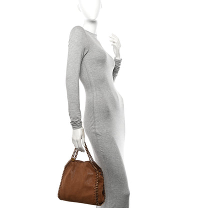 Stella McCartney Shaggy Deer Mini Falabella Fold Over Tote Beige 2 of 9