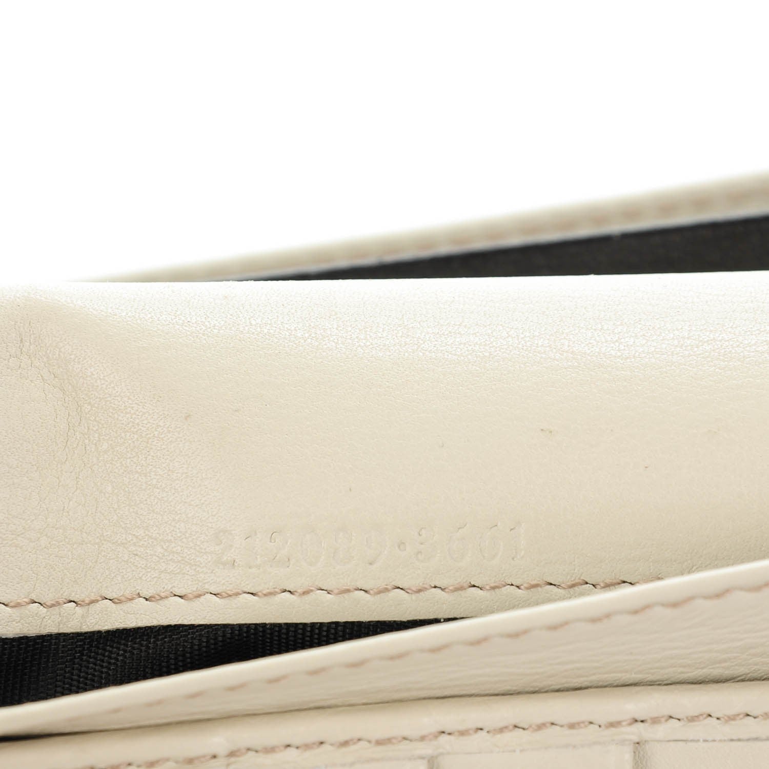 Gucci Guccissima Margaux Calfskin Icon Bar Continental Flap Wallet Mystic White 8 of 13