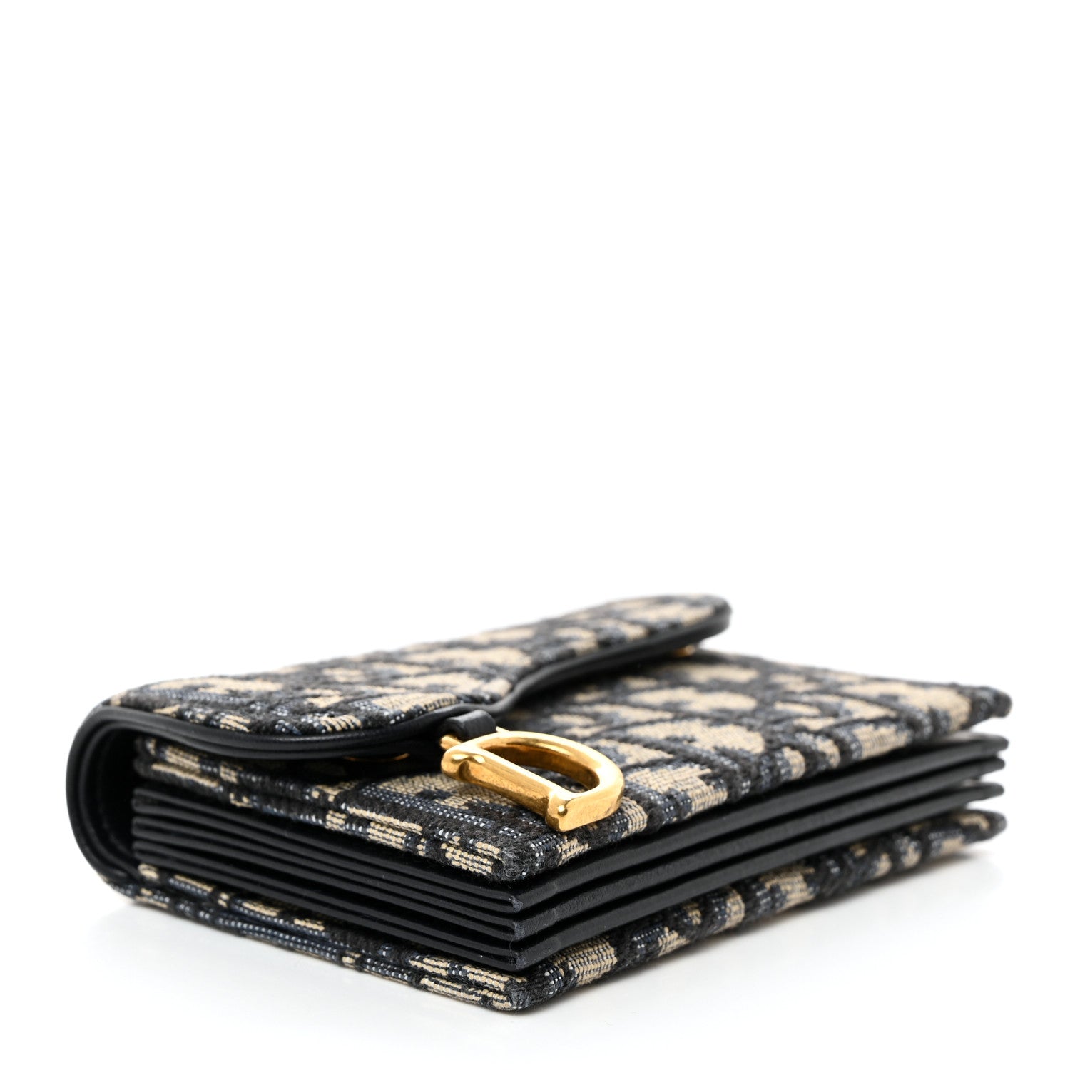 Christian Dior Oblique Saddle 5-Gusset Card Holder Blue 4 of 8