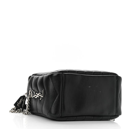 Saint Laurent Calfskin Y Quilted Monogram Small Loulou Bowling Bag Black 4 of 10