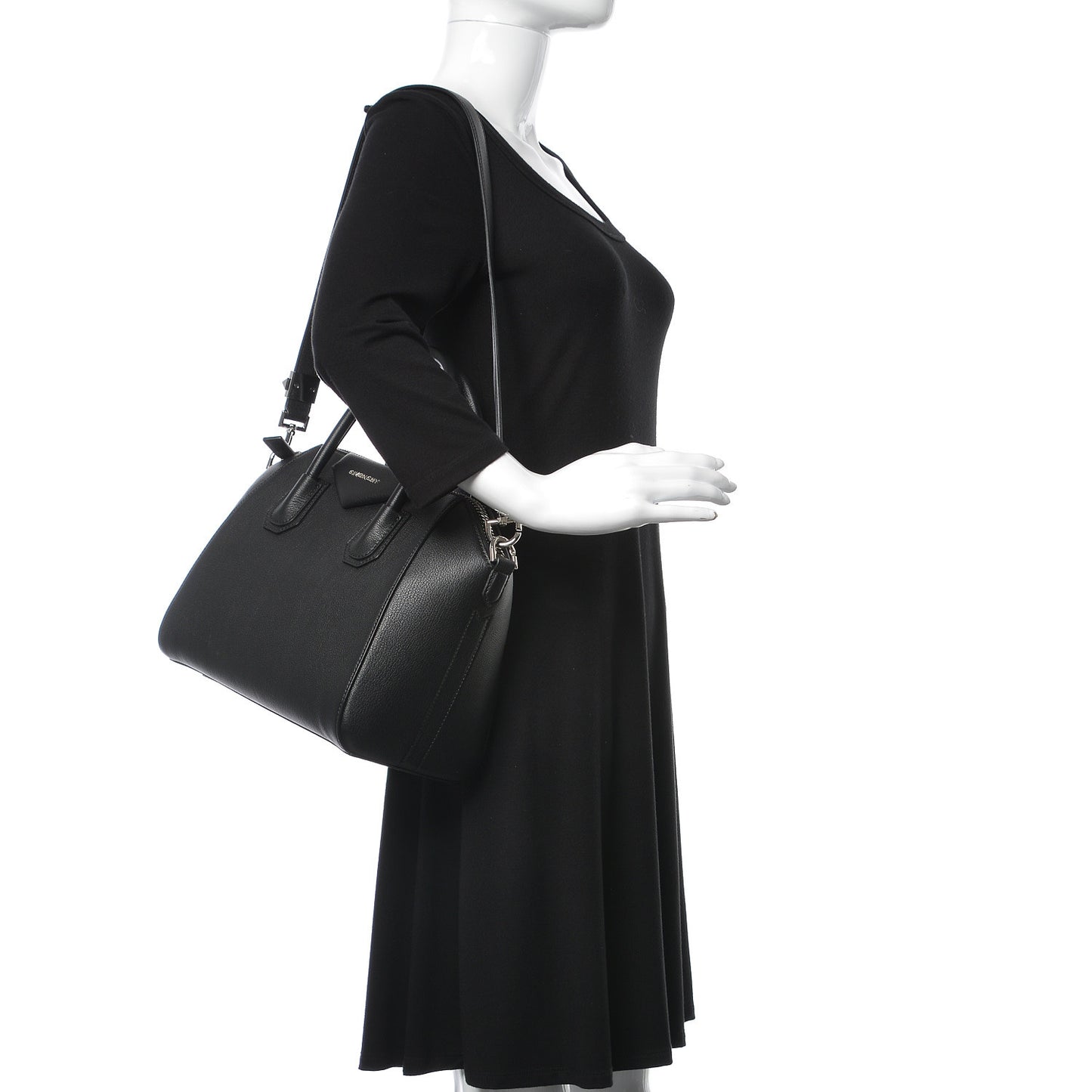 Sugar Goatskin Small Antigona Black