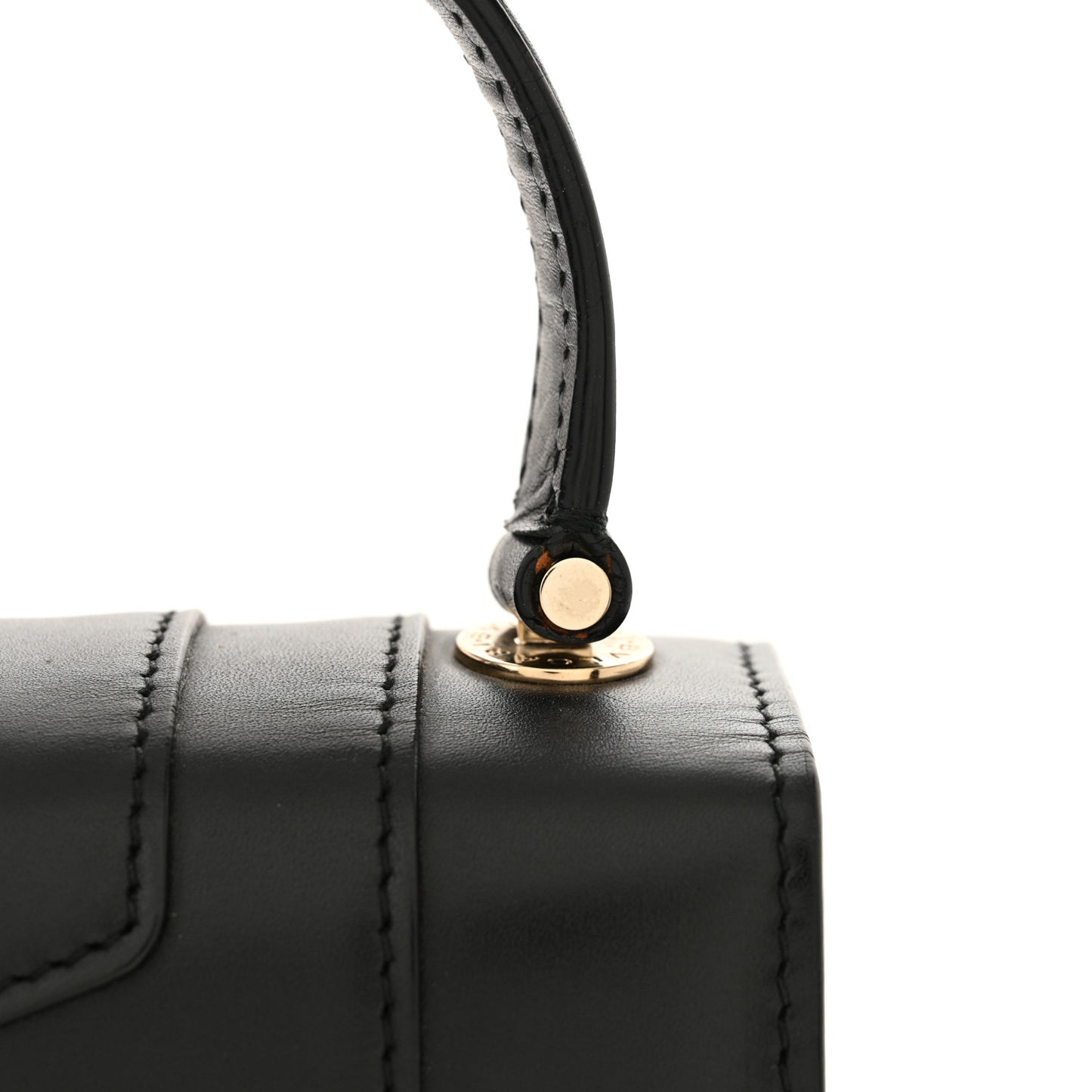 Calfskin Serpenti Forever Top Handle Black