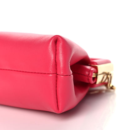 Fendi Shiny Nappa Nano Fendi First Bag Charm Lampone 8 of 9