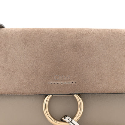 Chloe Suede Calfskin Small Faye Shoulder Bag Motty Grey 8 of 16