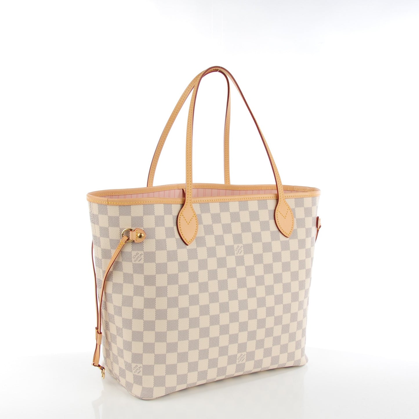 Damier Azur Neo Neverfull MM Rose Ballerine