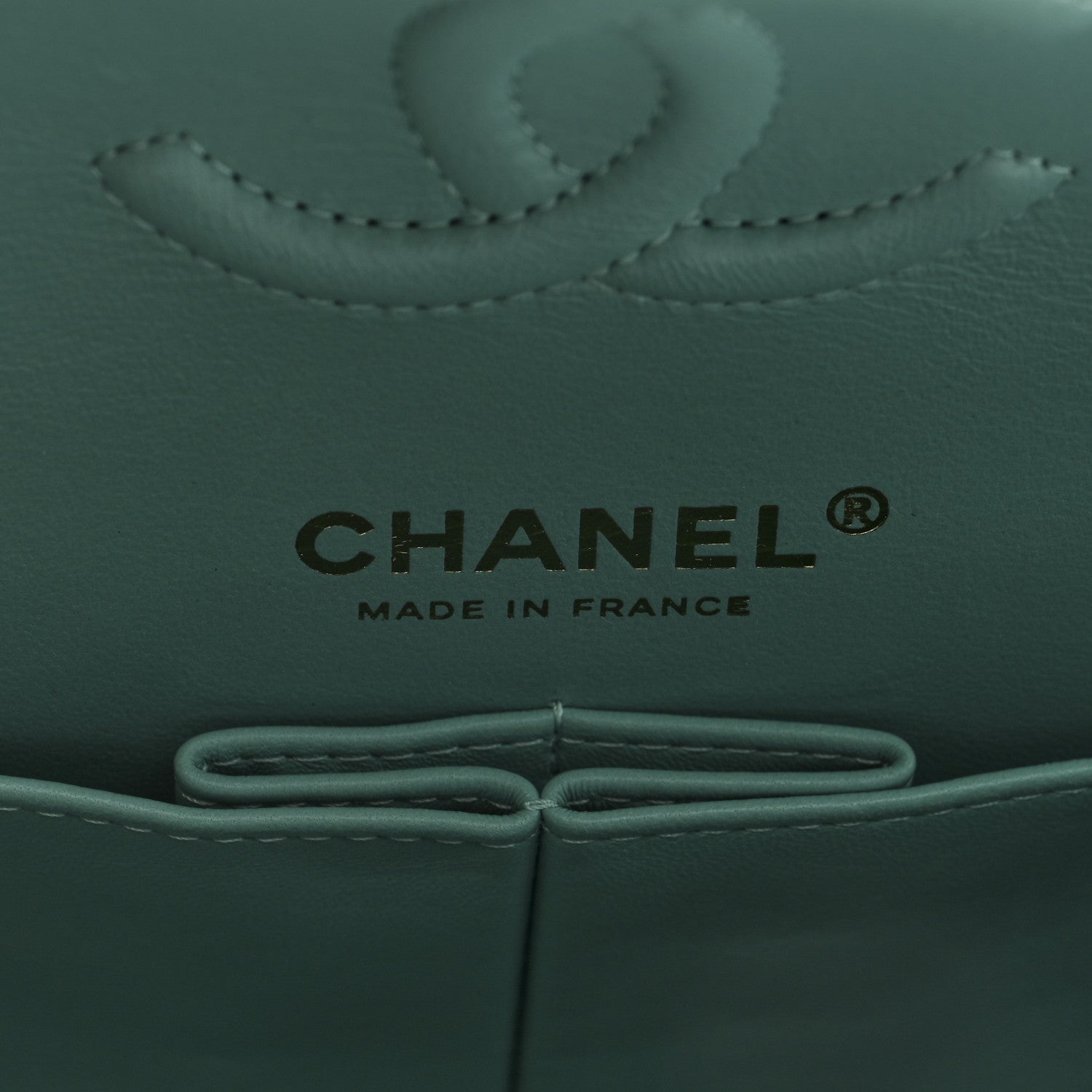 Chanel Caviar Quilted Small Double Flap Light Blue 6 of 10