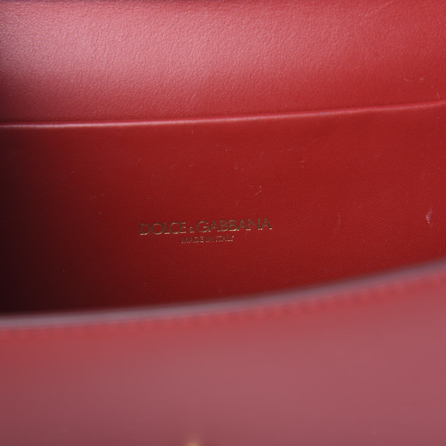 Dolce & Gabbana Smooth Calfskin Small Devotion Envelope Top Handle Bag Red 5 of 9