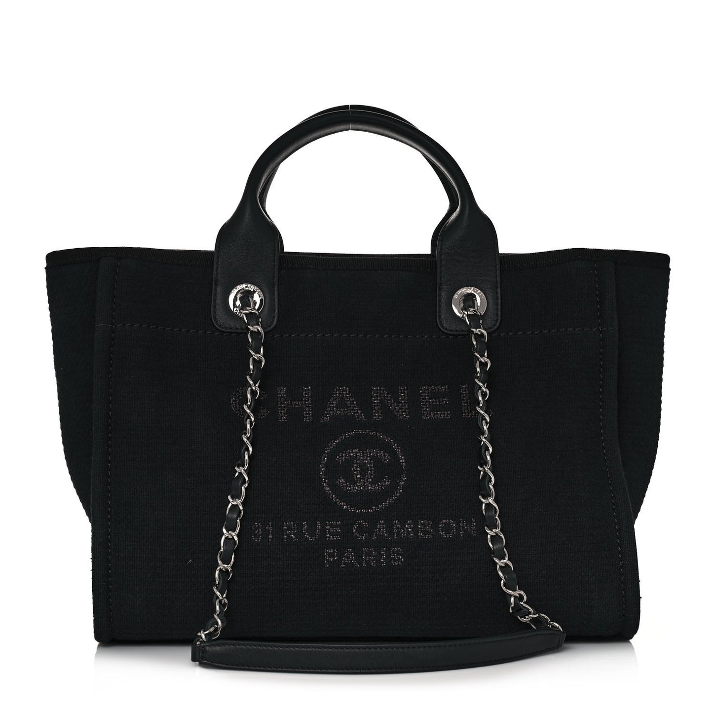 Mixed Fibers Small Deauville Tote Black