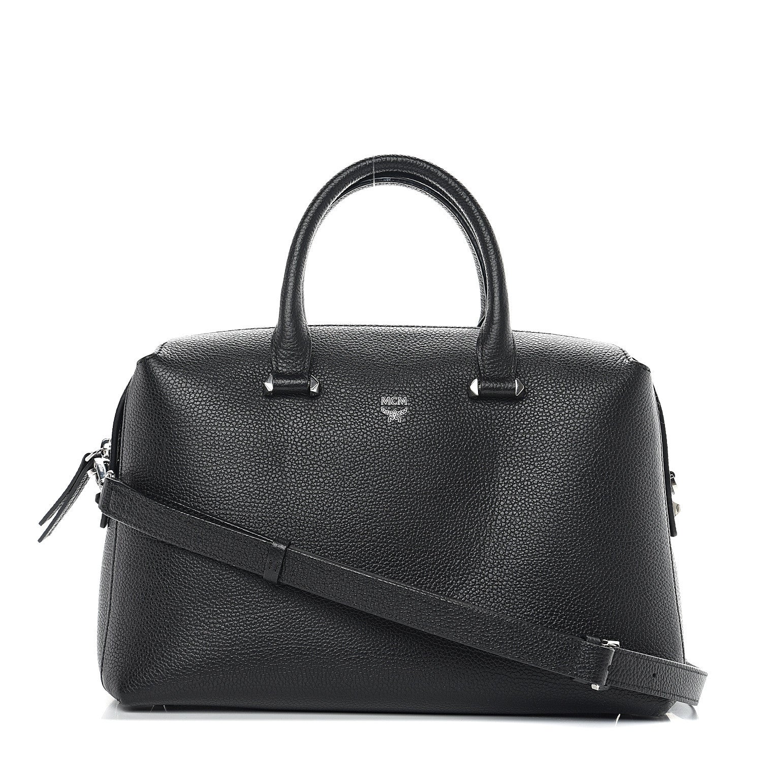 MCM Grained Calfskin Medium Ella Boston Black 1 of 11