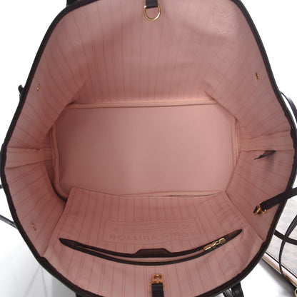 Louis Vuitton Damier Ebene Neo Neverfull MM Rose Ballerine 5 of 8