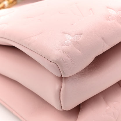 Louis Vuitton LOUIS VUITTON Lambskin Embossed Monogram Coussin PM Rose 12 of 14