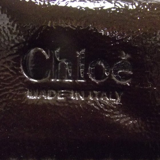 Chloe Crinkled Patent Betty Shoulder Bag Brown 8 of 14