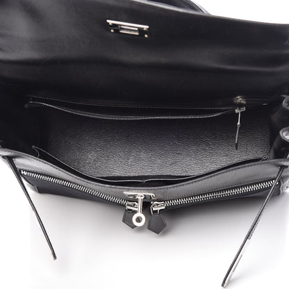 Hermes Box Toile Lakis Kelly Black 6 of 10