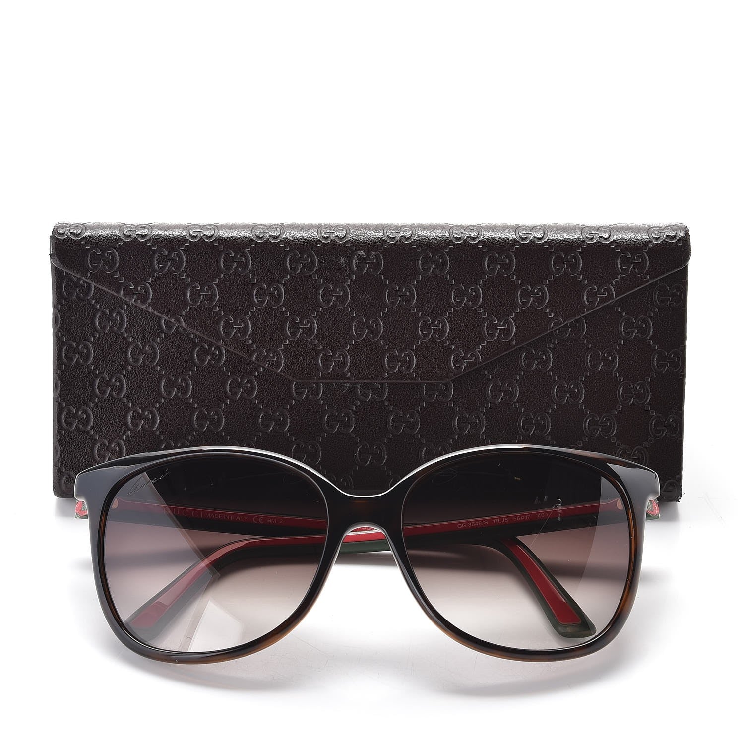 Gucci Acetate Cateye Web Sunglasses 3649/S Tortoise 7 of 7