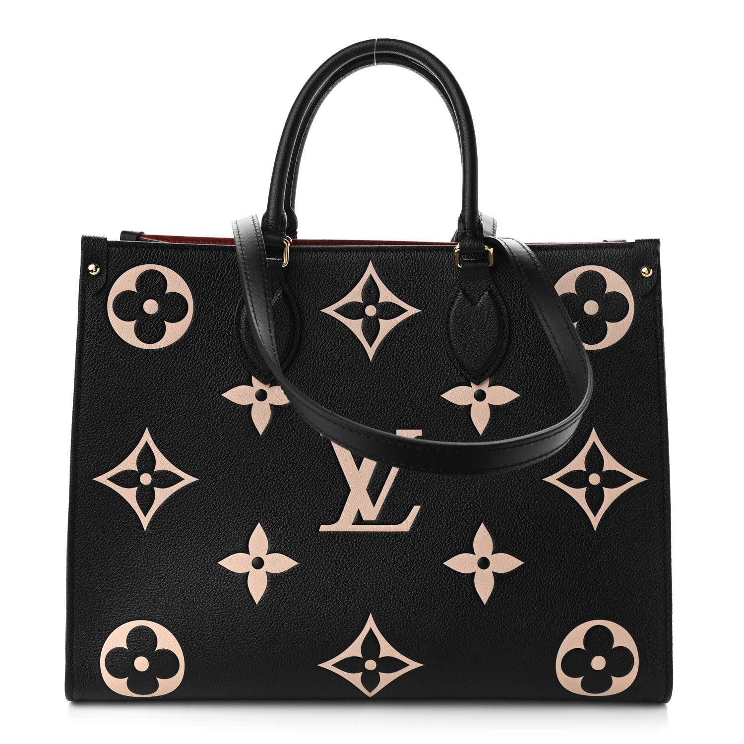 Louis Vuitton Empreinte Monogram Giant Onthego MM Black Beige 1 of 9