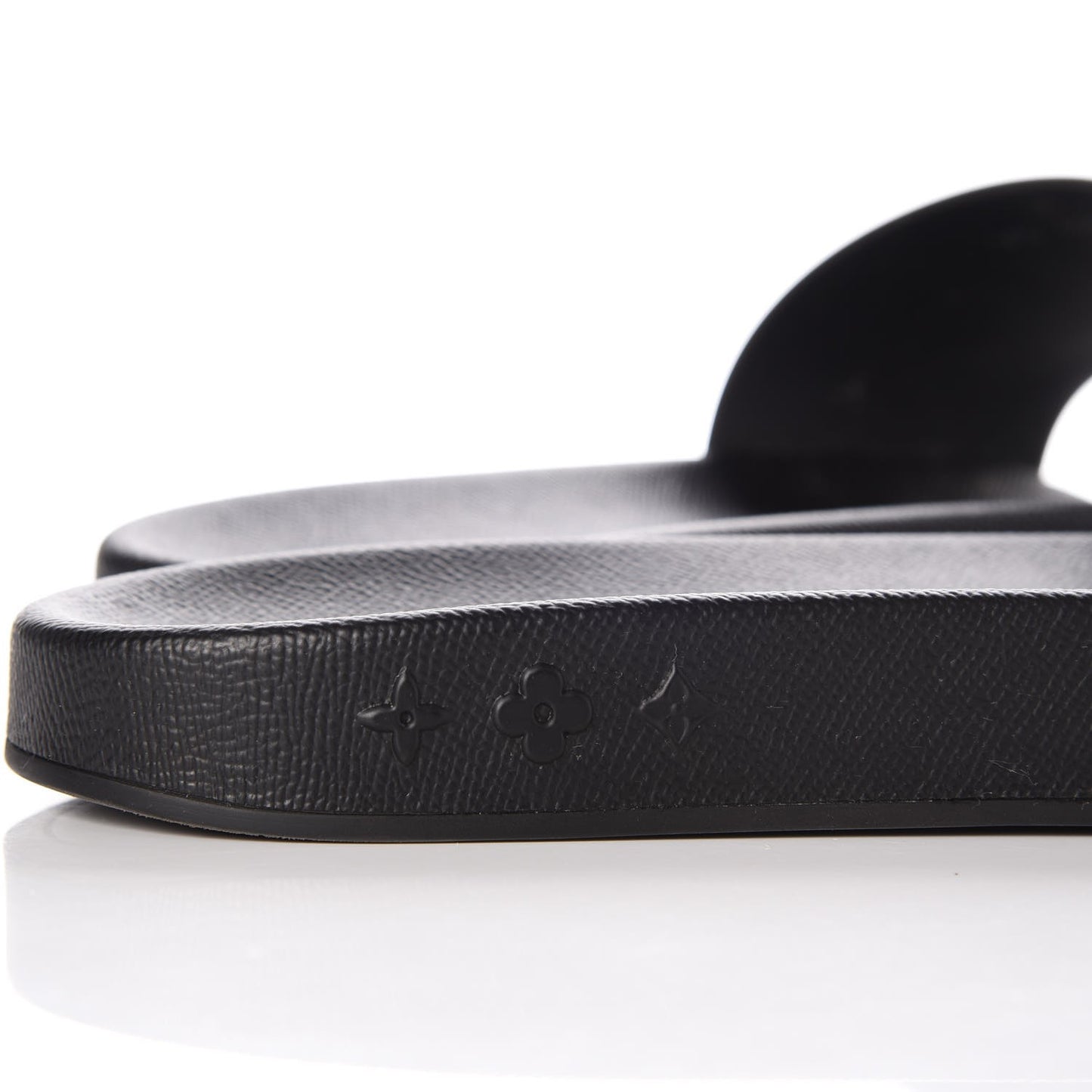 Rubber Monogram Eclipse Split Mens Waterfront Mules 13 Black